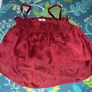 Red Sleeveless Top